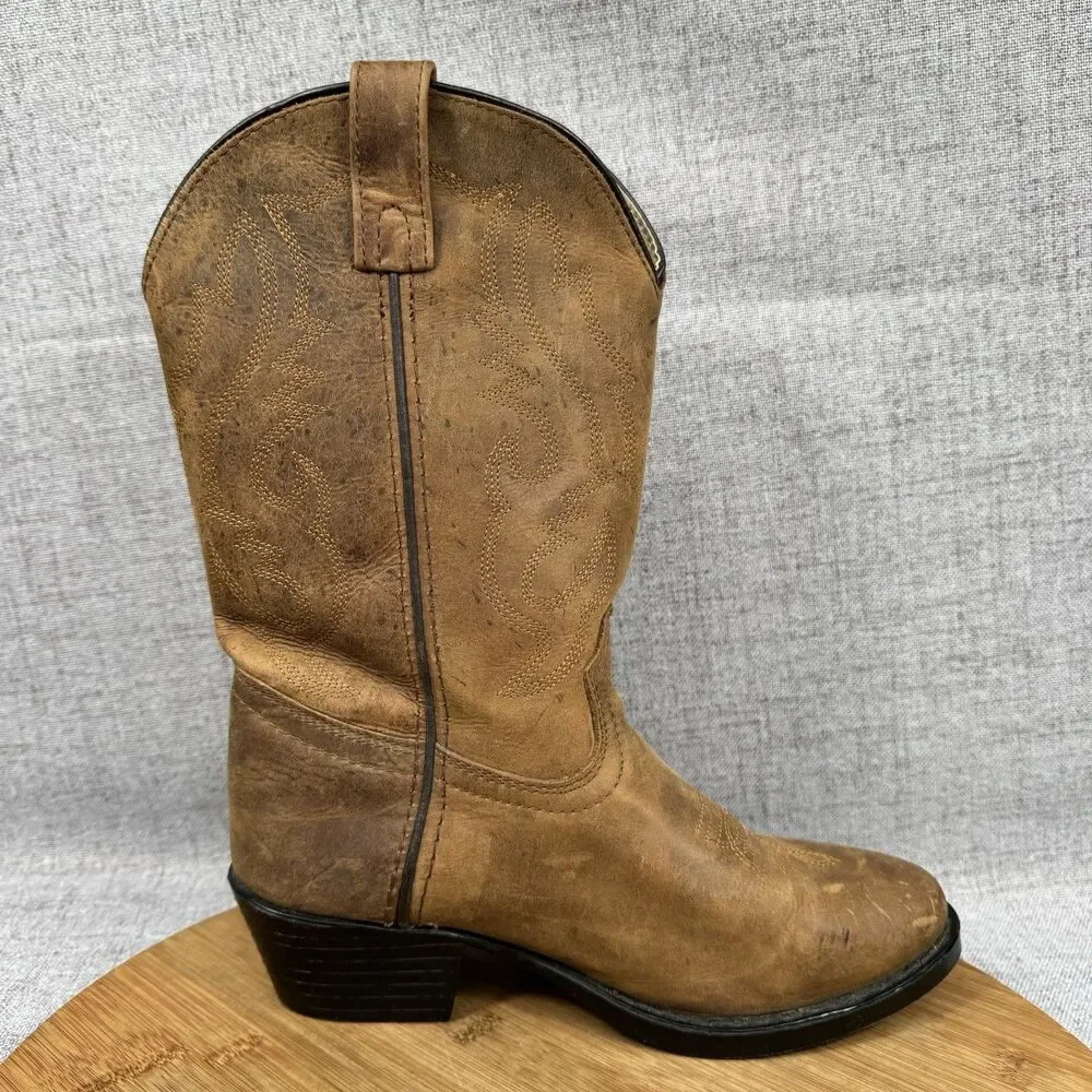 Smoky Mountain Cowboy Boots Size 4 D Leather Western